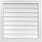 Ekena Millwork Vertical Surface Mount PVC Gable Vent w/ 2"W x 2"H , Brickmould Sill Frame, 26"W x 26"H GVPVE26X2603SN - alternate 1